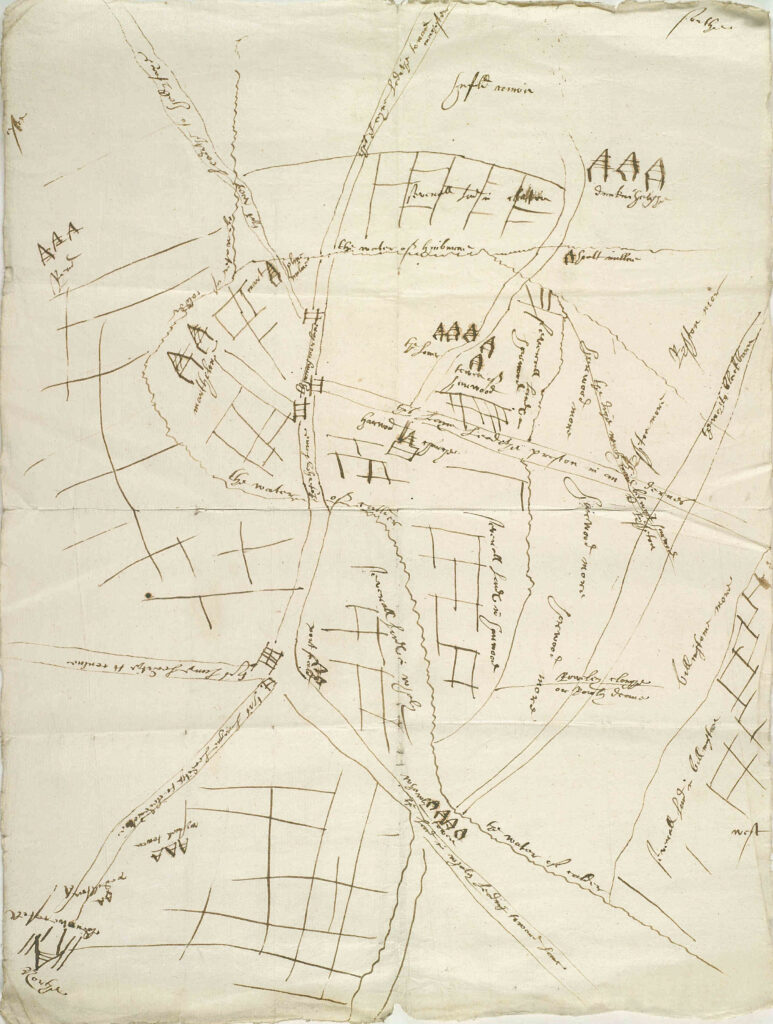 1603 plan of Great Harwood