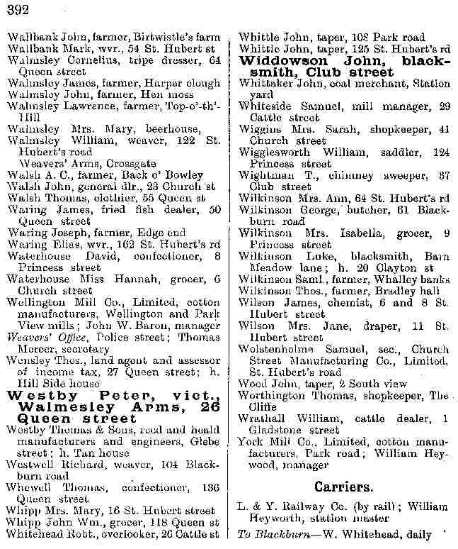 Barretts directory text 1894