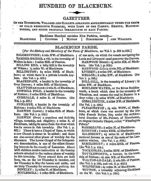 Text of Baines directory 1825