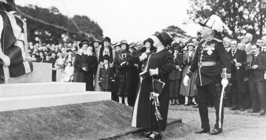 Opening ceremony of war memorial