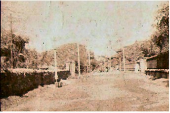 Road near a hospital in India