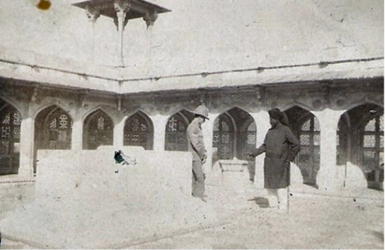 Inside the tomb of Akbar Shah