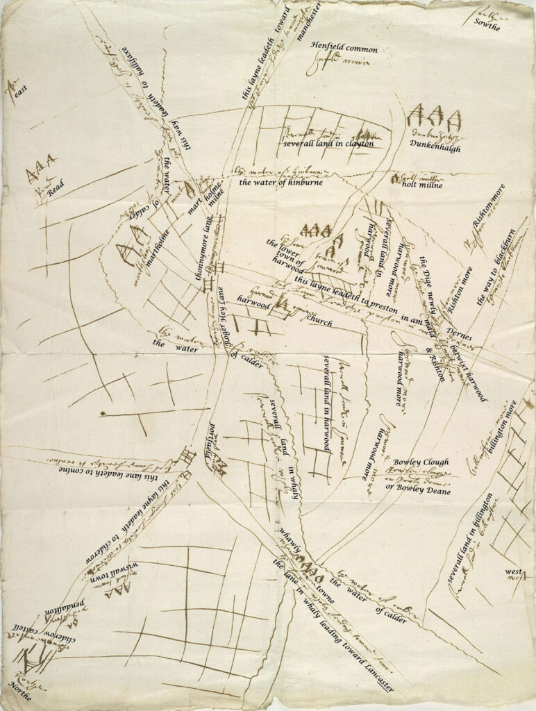 1603 plan of Great Harwood