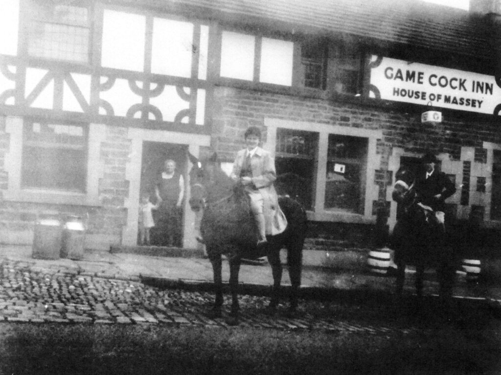 Marion Sycamore (nee Smith) at the Game Cock Inn.