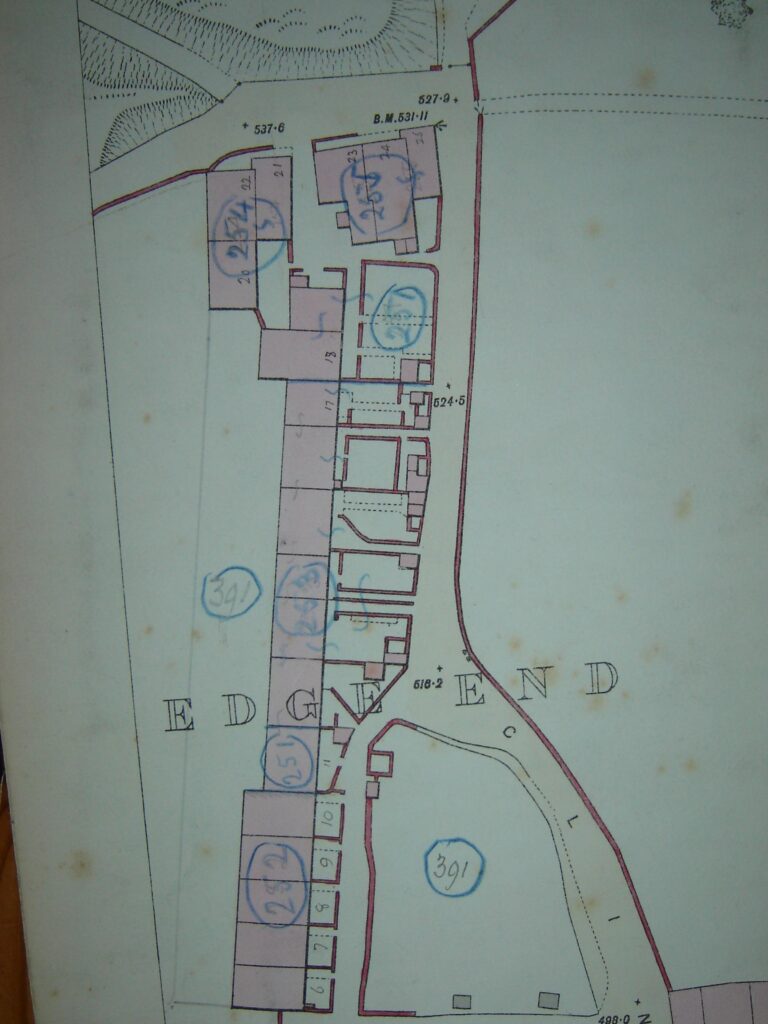 Plan of Edge End based on Ordnance Survey Map
